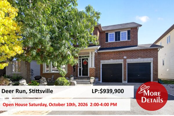 127 Coyote Crescent, Deer Run, Stittsville - Open house, Saturday, October 10th - 2 to 4 pm