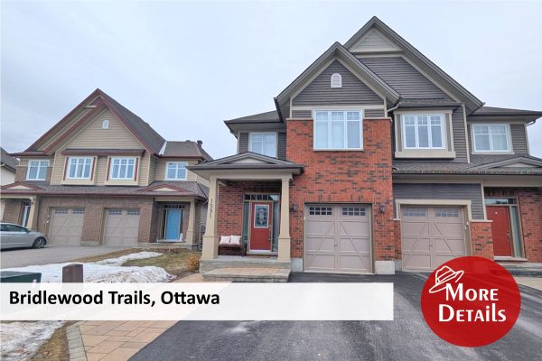 1591 Carronbridge Circle, Bridlewood Trails, Kanata - semi-detached home for sale