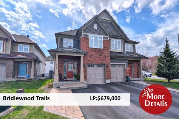 1591 Carrongbridge Circle, Bridlewood Trails - semi-detached townhouse for sale