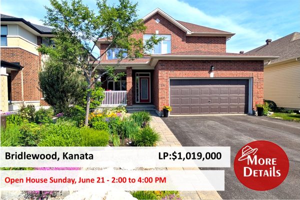 Open house - 214 Davy Street, Kanata - June 21 - 2 to 4 pm