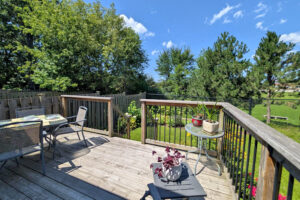 314 Badegely, Kanata Lakes - deck and gardens in backyard