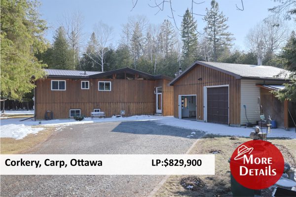 941 Corkery Road, Carp - with 2.2 acres for sale
