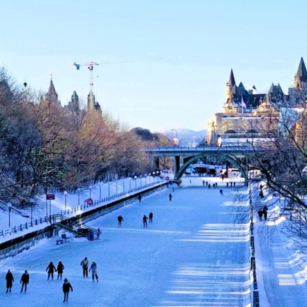 Ottawa Rideau Canal in Winter