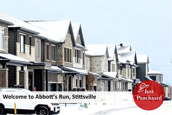 Just Purchased in Abbott's Run, Sittsville - December Winter Street