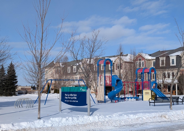 Par-La-Ville Park in the Winter - Fairwinds, Stittsville