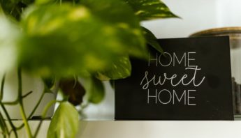 Should you buy except for home - blog - plant and sign saying home sweet home